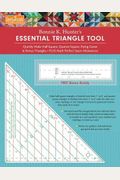 Fast2cut Bonnie K. Hunter's Essential Triangle Tool: Quickly Make Half-Square, Quarter-Square, Flying Geese & Bonus Triangles - Plus Mark Perfect Seam