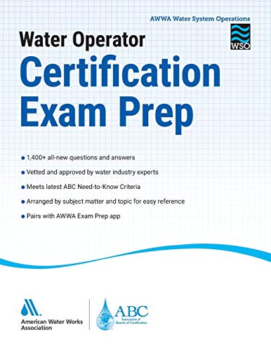 Buy Water Operator Certification Exam Prep Book By: Awwa