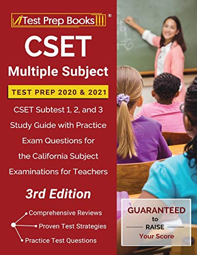 Buy Cset Multiple Subject Test Prep 2020 And 2021: Cset Subtest 1, 2 ...