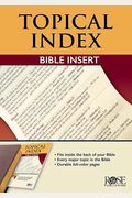 Topical Index: Bible Insert