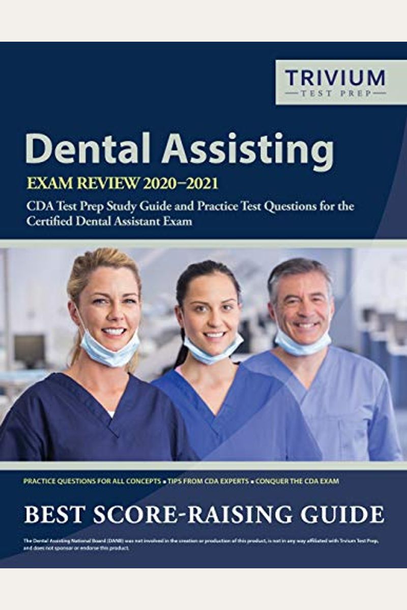 Buy Dental Assisting Exam Review 20202021 Cda Test Prep Study Guide