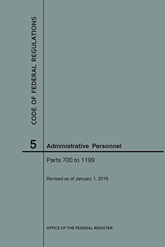 Buy Code Of Federal Regulations Title 5, Administrative Personnel ...