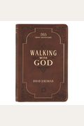 Walking With God Devotional - Brown Faux Leather Daily Devotional For Men & Women 365 Daily Devotions