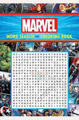 Buy Marvel Word Search And Coloring Book Book By: Editors o Press