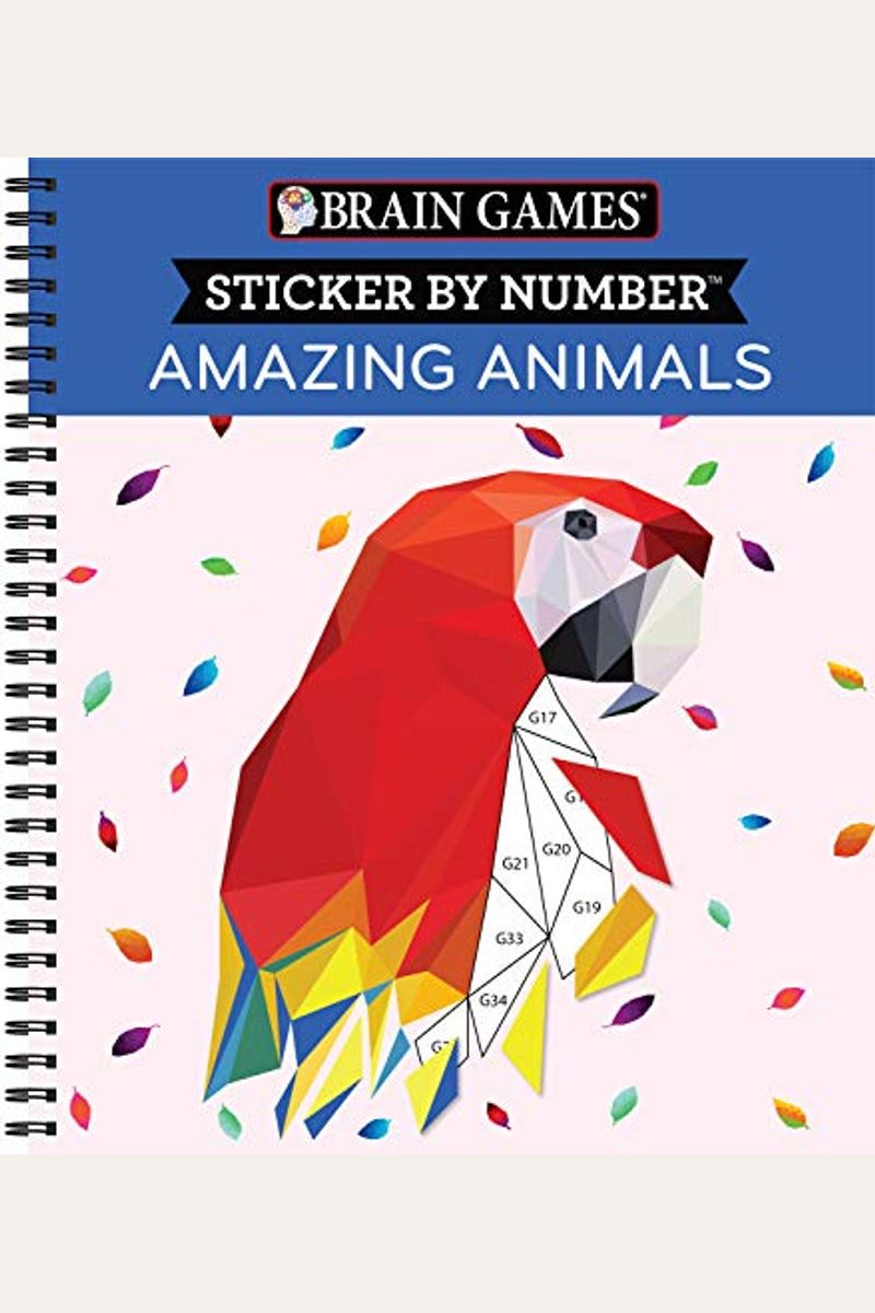 Brain Games - Sticker By Number: Amazing Animals