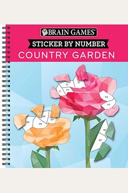 Brain Games - Sticker By Number: Country Garden Brain Games - Sticker By Number: Country Garden