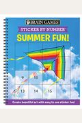 Brain Games - Sticker By Number: Summer Fun! (Easy - Square Stickers): Create Beautiful Art With Easy To Use Sticker Fun!