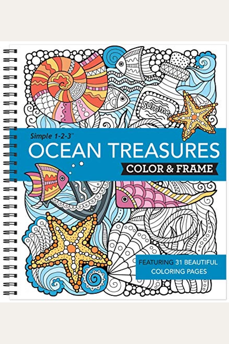 Color & Frame - Ocean Treasures (Adult Coloring Book)