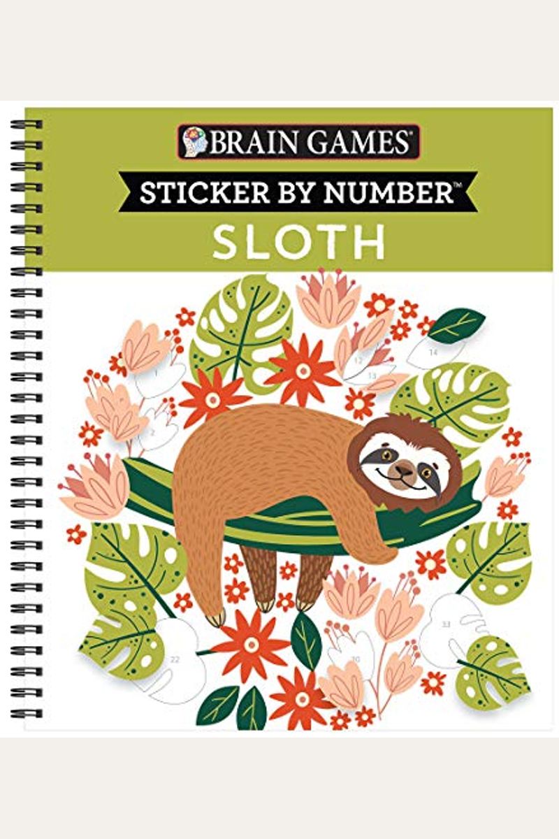 Brain Games - Sticker By Number: Sloth