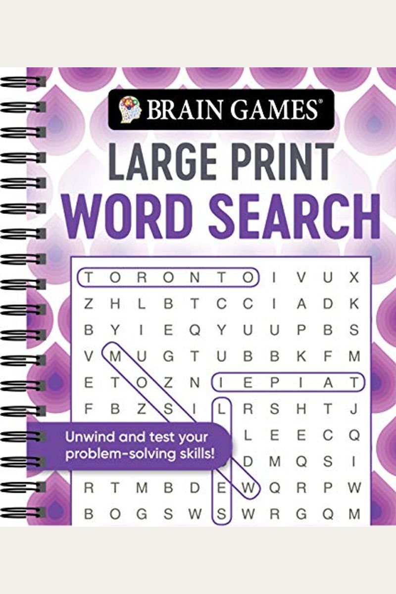 Brain Games - Large Print Word Search (Swirls)