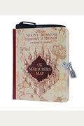 Harry Potter: Marauder's Map Invisible Ink Lock & Key Diary [With Pens/Pencils]