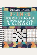 Brain Games 3-In-1: Word Search, Crosswords & Sudoku