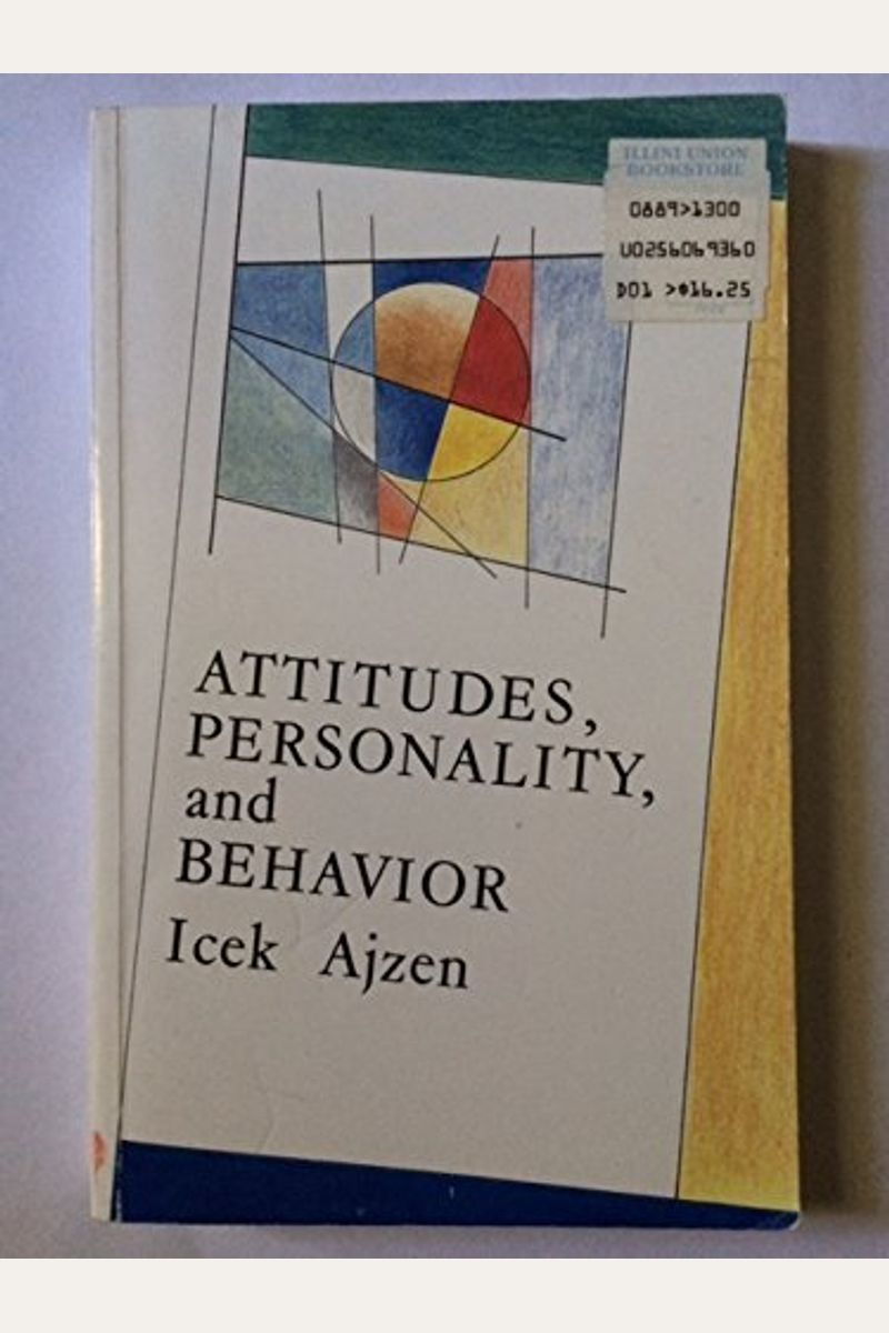 Buy Attitudes, Personality, And Behavior Book By: Icek Ajzen