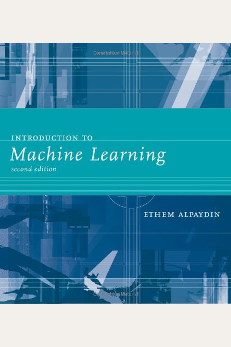 Buy Introduction To Machine Learning Book By Ethem Alpaydin