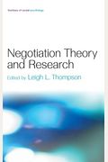 Negotiation Theory And Research
