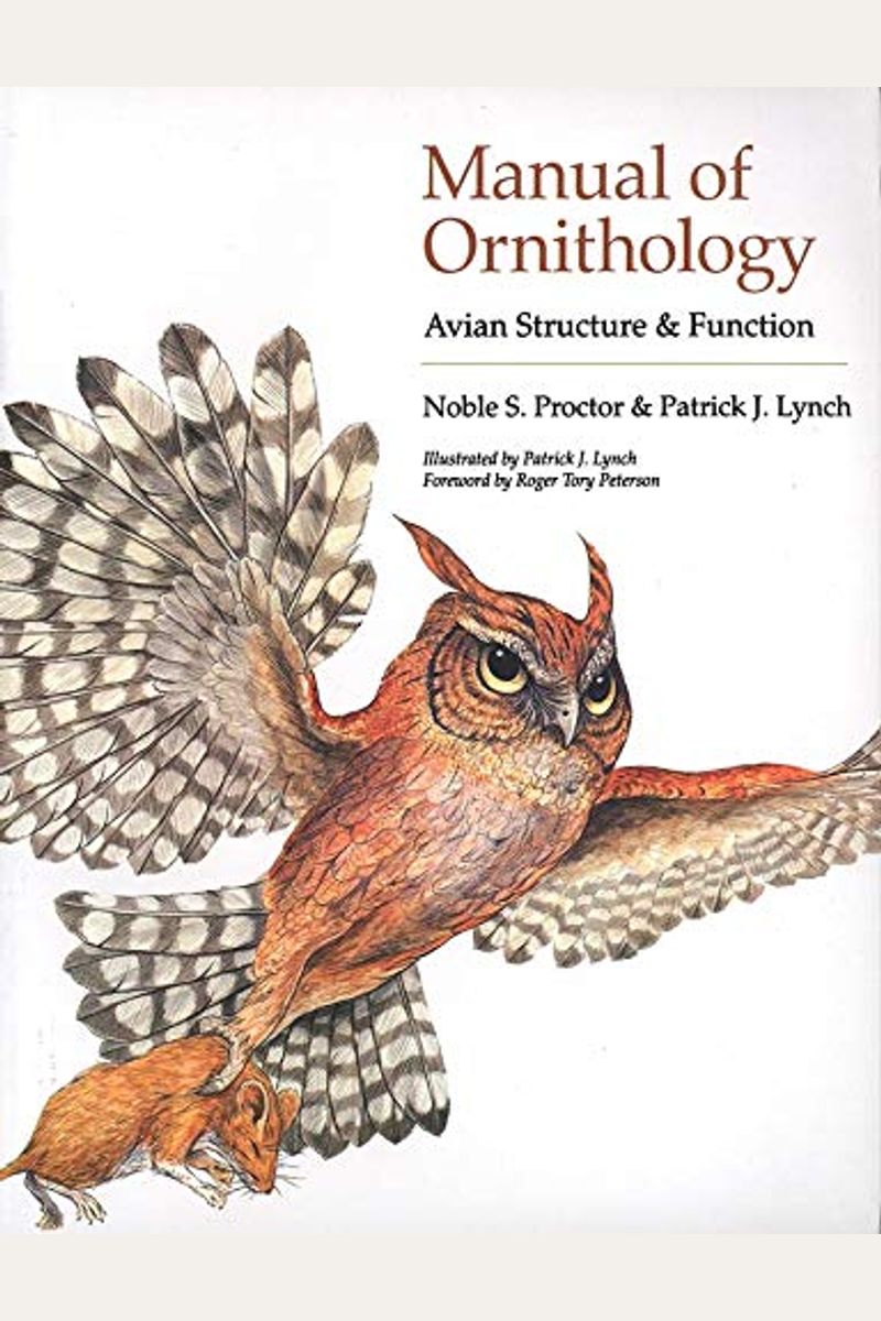 By:　Of　Structure　And　Book　Ornithology:　Buy　Function　Proctor　Noble　S　Manual　Avian