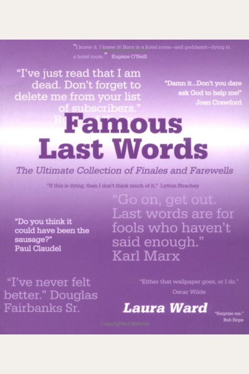 famous last words book review