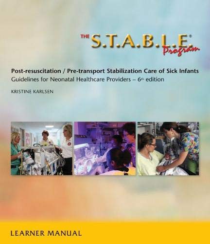 Buy The S.t.a.b.l.e. Program, Learner Manual: Post-Resuscitation/ Pre ...