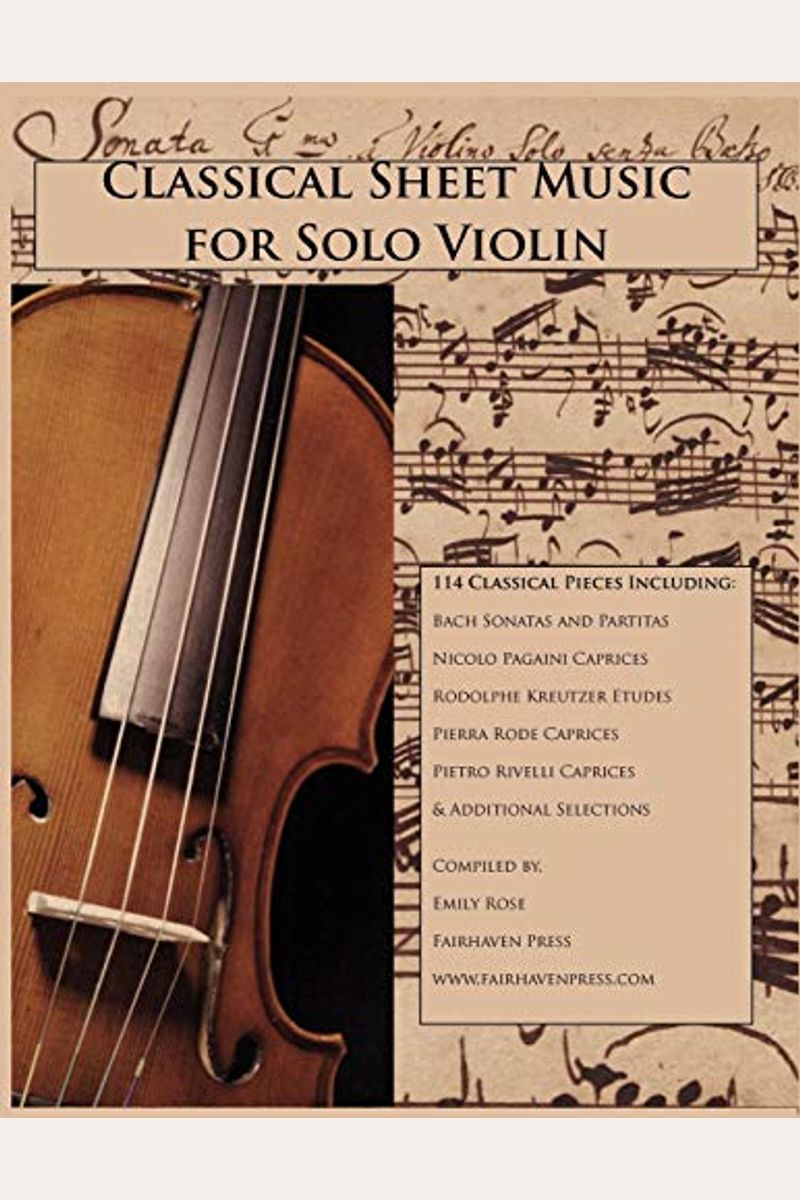 Classical Sheet Music For Solo Violin