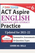 Act Aspire Test Prep: Grade 8 English Language Arts Literacy (Ela) Practice Workbook And Full-Length Online Assessments: Act Aspire Study Gu
