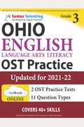 Ohio State Test Prep: Grade 8 English Language Arts Literacy (Ela) Practice Workbook And Full-Length Online Assessments: Ost Study Guide