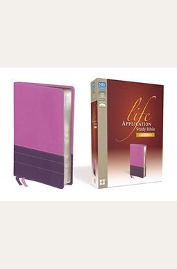 NIV, Life Application Study Bible, Large Print, Imitation Leather, Pink/Purple NIV, Life Application Study Bible, Large Print, Imitation Leather, Pink/Purple