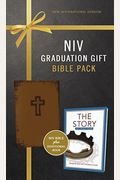 NIV, Graduation Gift, Bible Pack for Him, Brown, Red Letter Edition