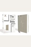 The Jesus Bible, NIV Edition, Cloth Over Board, Gray Linen, Comfort Print