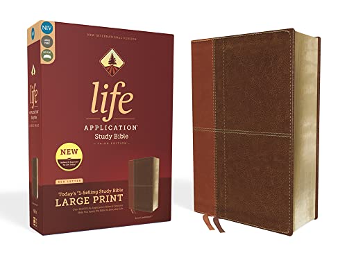 Niv, Life Application Study Bible, Third Edition, Large Print, Leathersoft, Brown, Red Letter Edition