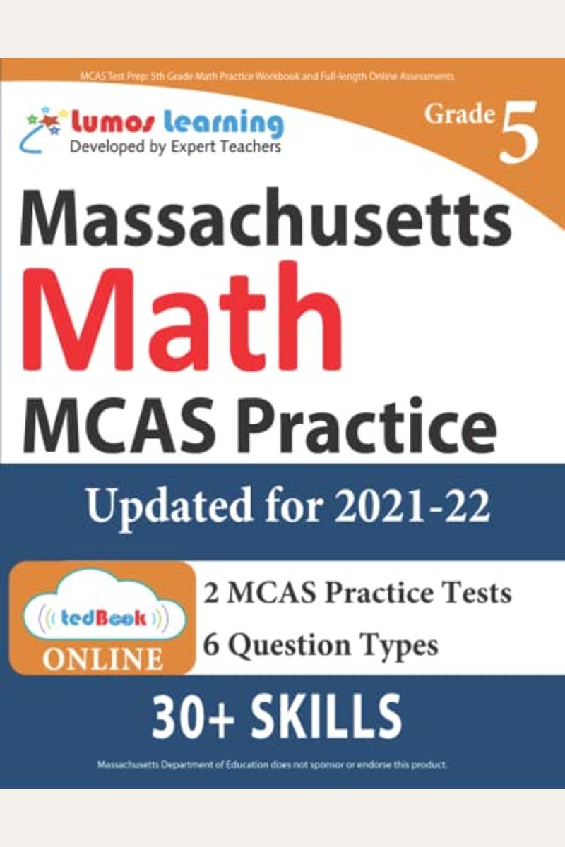 Buy Mcas Test Prep 5th Grade Math Practice Workbook And FullLength