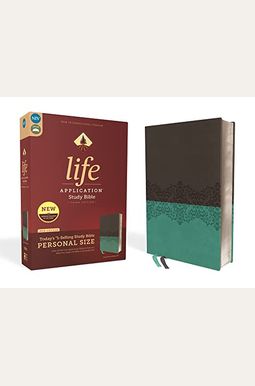 Niv, Life Application Study Bible, Third Edition, Personal Size, Leathersoft, Gray/Teal, Red Letter Edition