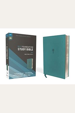 Niv, Foundation Study Bible, Leathersoft, Teal, Red Letter Niv, Foundation Study Bible, Leathersoft, Teal, Red Letter