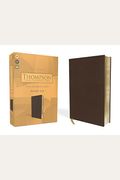 Kjv, Thompson Chain-Reference Bible, Handy Size, Leathersoft, Brown, Red Letter