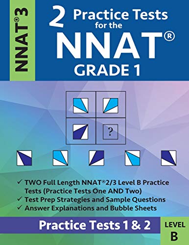 Buy 2 Practice Tests For The Nnat Grade 1 -Nnat3 - Level B: Practice ...