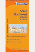 Michelin Spain: Northwest, Asturias, Cantabria Map 572