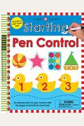 Wipe Clean: Starting Pen Control: Includes A Wipe-Clean Pen