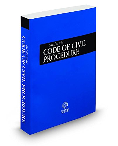 Buy California Code Of Civil Procedure, 2015 Ed. (California Desktop ...