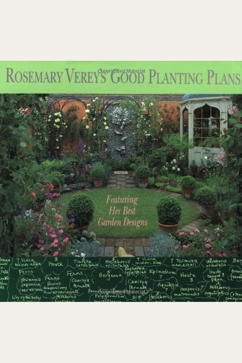 Buy Rosemary Verey's Good Planting Plans Book By Rosemary Verey