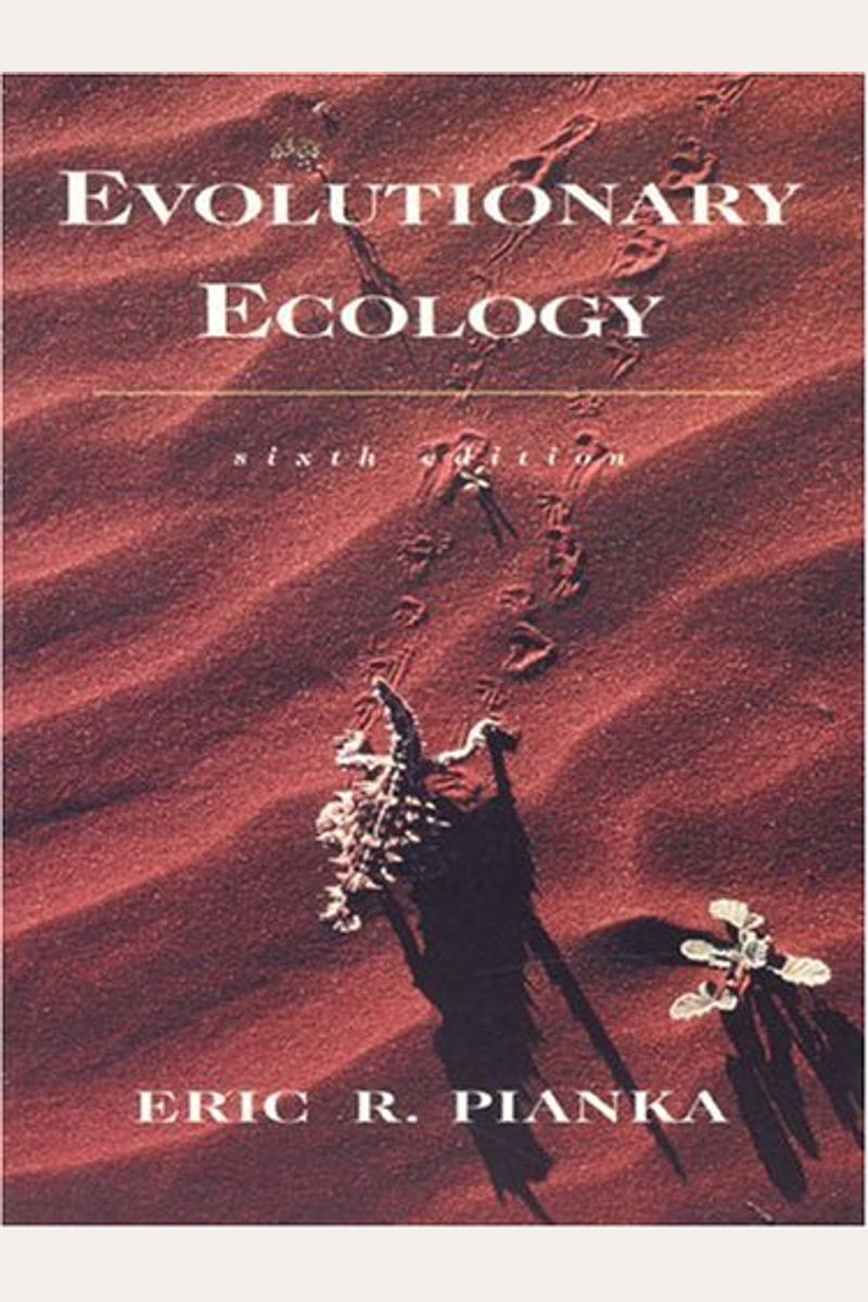 Buy Evolutionary Ecology Book By: Eric R Pianka