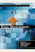 Professional Excel Development: The Definitive Guide To Developing Applications Using Microsoft Excel, Vba, And .Net [With Cdrom]