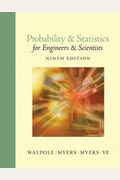 Probability And Statistic For Eng And Sci