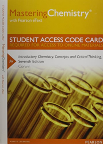 Buy MasteringChemistry With Pearson EText -- Standalone Access Card ...