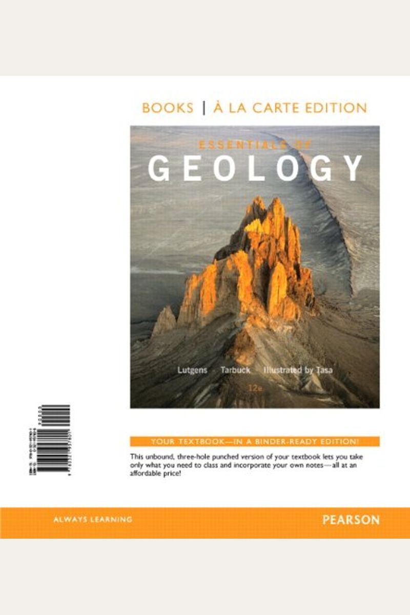 Buy essentials of geology books a la carte edition book by frederick