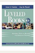 Leveled Books, K-8: Matching Texts to Readers for Effective Teaching