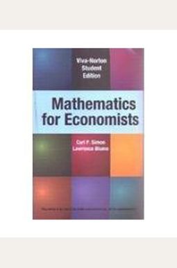 Mathematics For Economists Mathematics For Economists