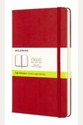 Moleskine Classic Notebook, Large, Plain, Red, Hard Cover (5 X 8.25)