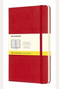Moleskine Classic Notebook, Large, Squared, Red, Hard Cover (5 X 8.25)