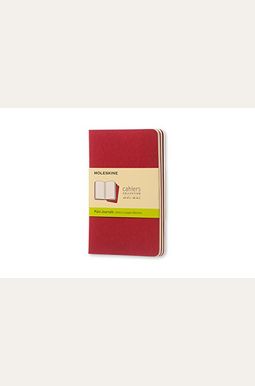 Moleskine Cahier Journal (Set of 3), Pocket, Plain, Cranberry Red, Soft Cover (3.5 X 5.5) Moleskine Cahier Journal (Set of 3), Pocket, Plain, Cranberry Red, Soft Cover (3.5 X 5.5)