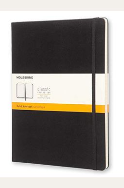 Moleskine Classic Notebook, Extra Large, Ruled, Black, Hard Cover (7.5 X 10) Moleskine Classic Notebook, Extra Large, Ruled, Black, Hard Cover (7.5 X 10)