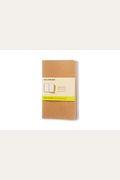 Moleskine Cahier Journal (Set Of 3), Pocket, Plain, Kraft Brown, Soft Cover (3.5 X 5.5): Set Of 3 Plain Journals